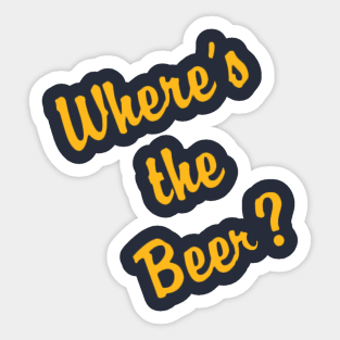 Where's the BEER? Sticker